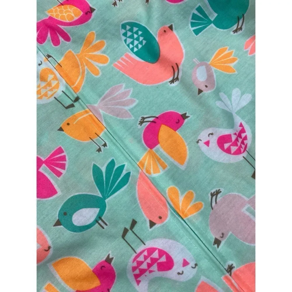 Carters girls bird print footed pajamas